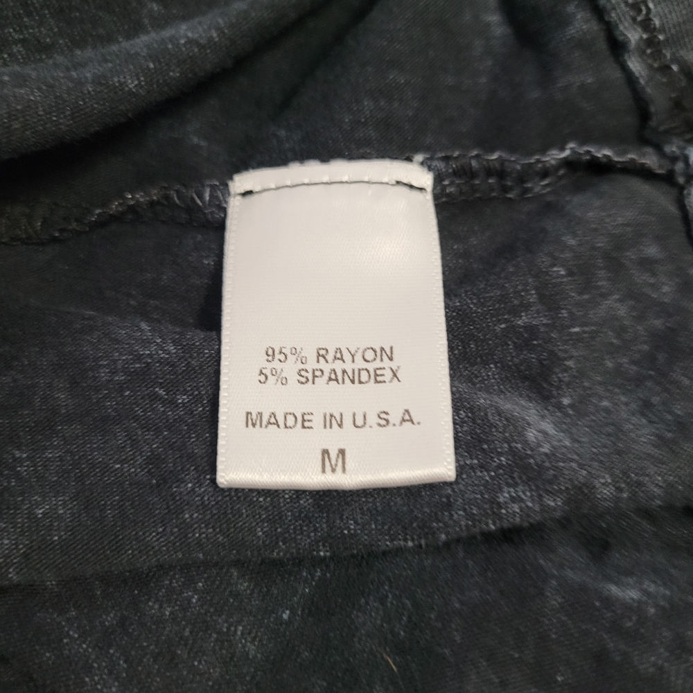 Happening in the Present Dark Gray Ruffle Hem, Women's Size M Rivets Knot H.i.p - Picture 7 of 7